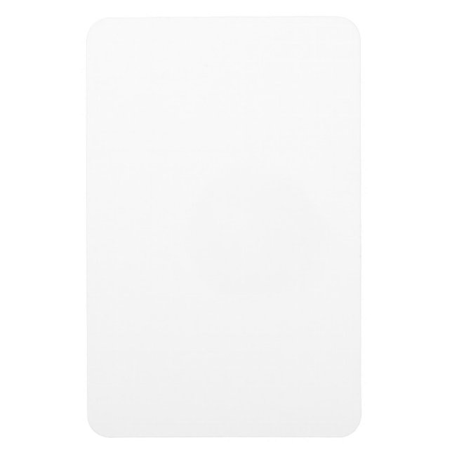 Modern Custom white simple Design Add Photo /Text Magnet (Vertical)