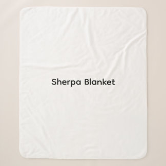 Modern Custom with Your Photo or Text Sherpa Blanket