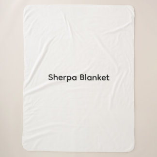 Modern Custom with Your Photo or Text Sherpa Blanket