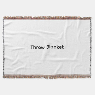Modern Custom with Your Photo or Text Throw Blanket