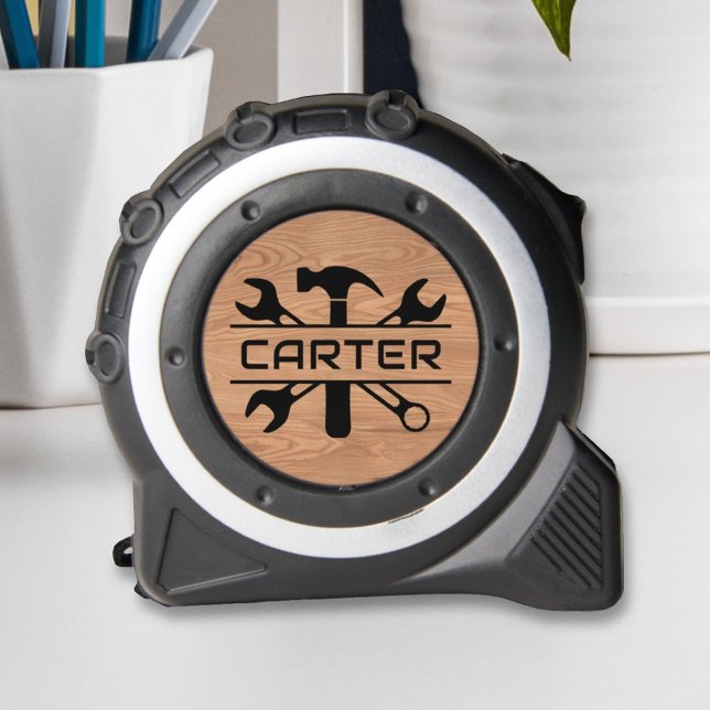 Modern Custom Wood Monogrammed Tools Name 1 (Creator Uploaded)