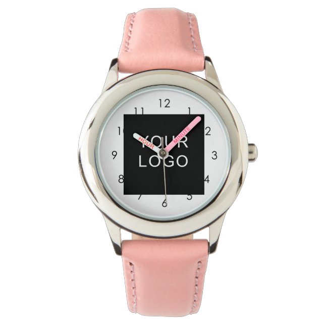 Modern Customisable Business Company Logo  Watch (Front)