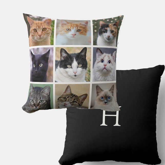 Modern Customisable Cat Photos  Cushion (Creator Uploaded)