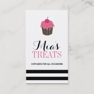 Modern Customisable Cupcake Business Card