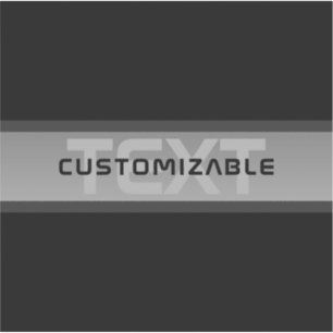 Modern Customisable Layered Text   Black & Grey