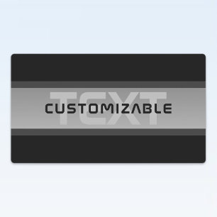 Modern Customisable Layered Text   Black & Grey