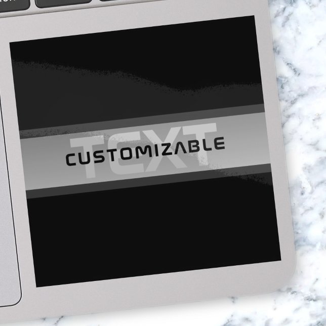 Modern Customisable Layered Text | Black & Grey (Creator Uploaded)