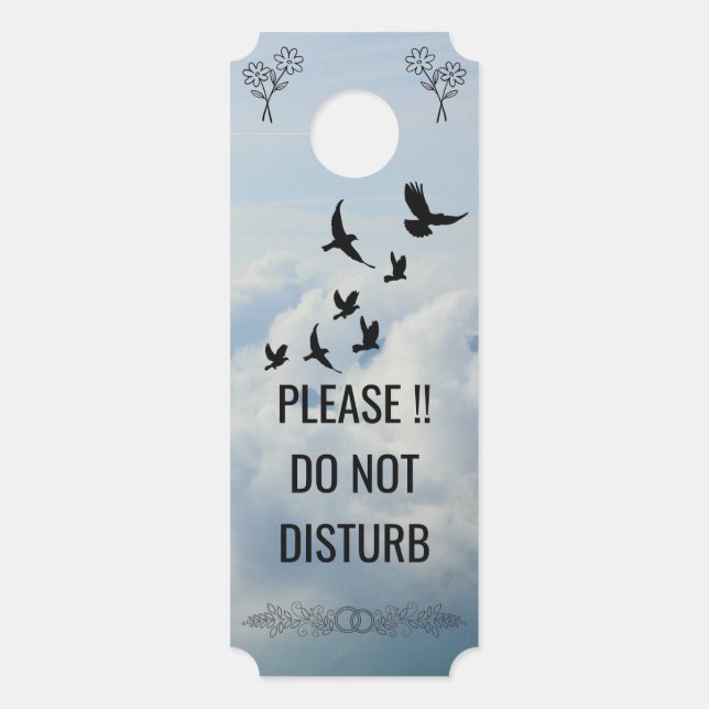 Modern Customise  Do Not Disturb Door Hanger (Front)