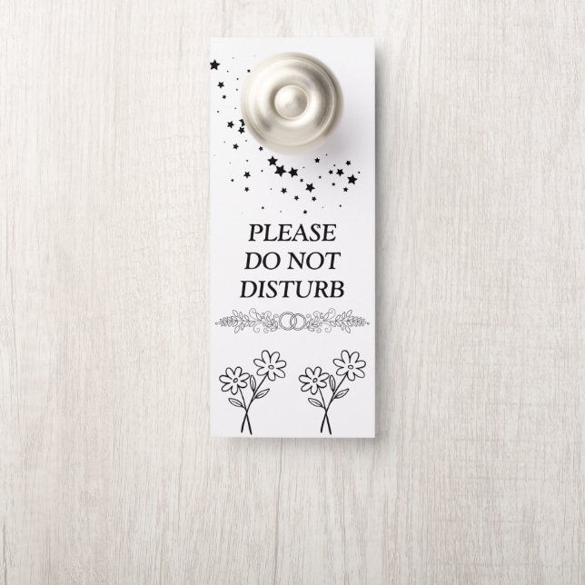 Modern Customise  Do Not Disturb Door Hanger (On Knob)