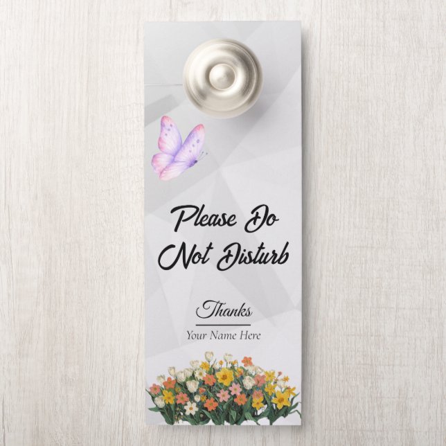 Modern Customise Do Not Disturb Door Hanger (On Knob)