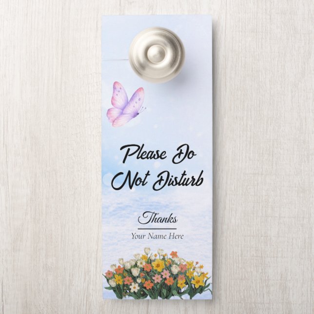 Modern Customise Do Not Disturb Door Hanger (On Knob)