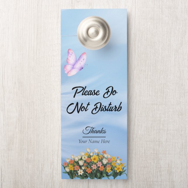 Modern Customise Do Not Disturb Door Hanger (On Knob)