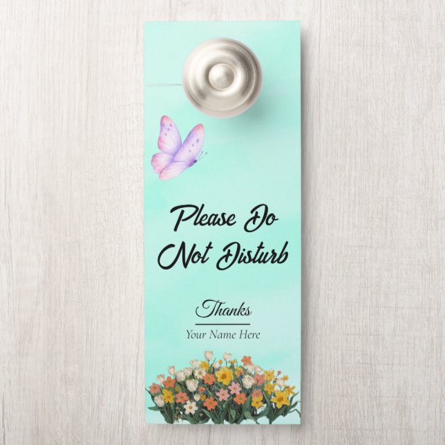 Modern Customise Do Not Disturb Door Hanger (On Knob)