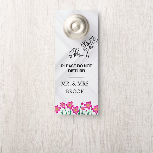 Modern Customise Do Not Disturb Door Hanger (On Knob)