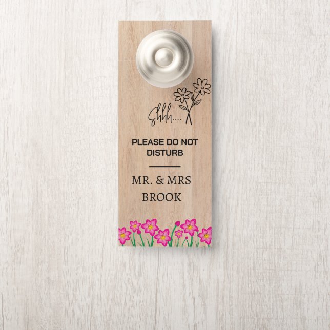 Modern Customise Do Not Disturb Door Hanger (On Knob)