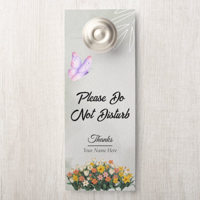 Modern Customise Do Not Disturb Door Hanger (On Knob)
