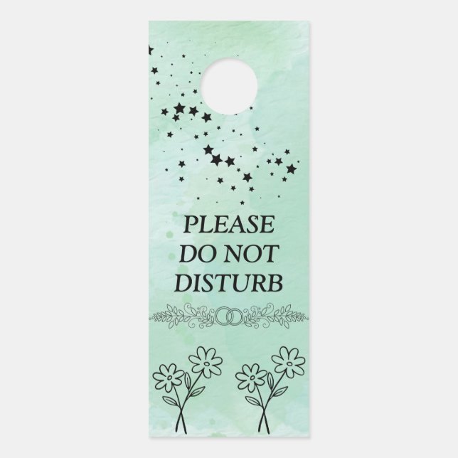 Modern Customise  Do Not Disturb Door Hanger (Front)