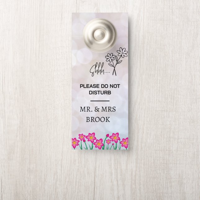 Modern Customise Do Not Disturb Door Hanger (On Knob)