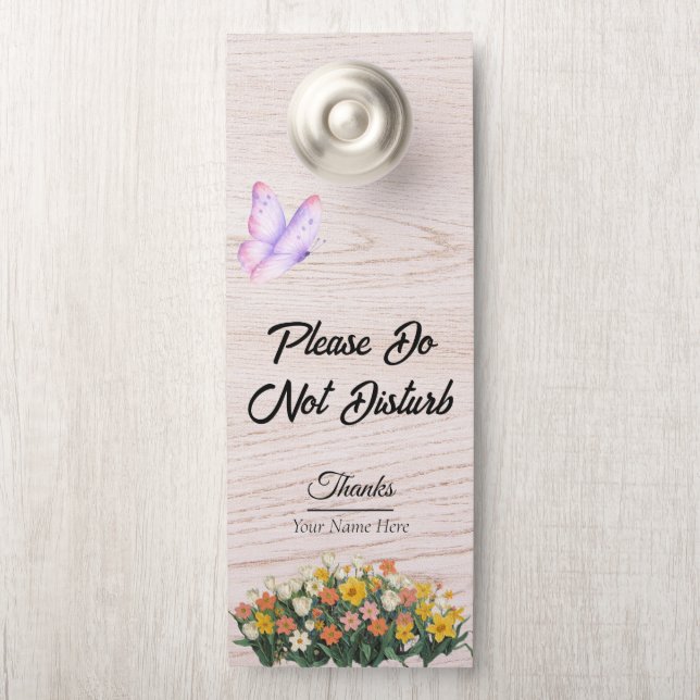 Modern Customise Do Not Disturb Door Hanger (On Knob)