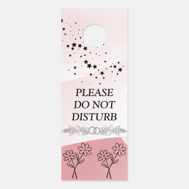 Modern Customise  Do Not Disturb Door Hanger (Front)