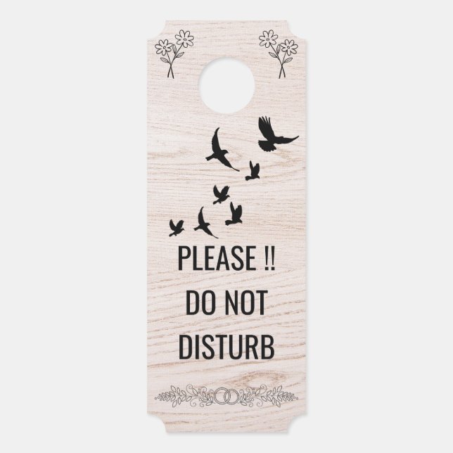 Modern Customize  Do Not Disturb Door Hanger (Front)