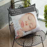 Modern Cute Baby Photo | Beauty Quote Cushion<br><div class="desc">Capture the essence of innocence and beauty with our modern and adorable baby photo product collection on Zazzle! Cherish the precious moments with these charming images that celebrate the purity and joy of childhood. Each item is carefully designed to showcase the beauty of innocence, reminding us of the simple yet...</div>