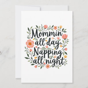 Modern Cute Botanical Mother's Day Card