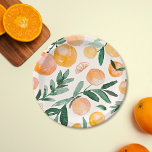 Modern Cute Citrus Orange Baby Shower Paper Plate<br><div class="desc">Modern Cute Citrus Orange Baby Shower Paper Plates</div>