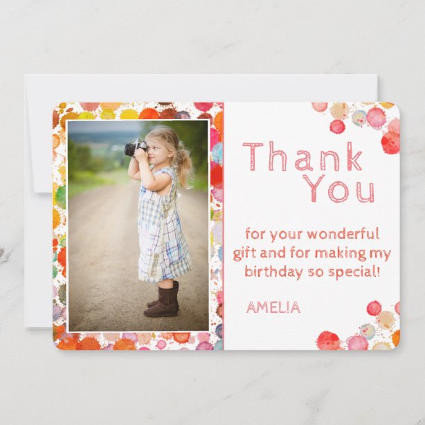 kids thank you cards zazzle uk