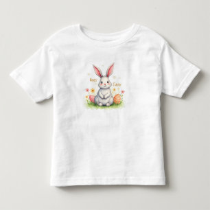 Modern Cute Easter Bunny And Eggs Collection Toddler T-Shirt