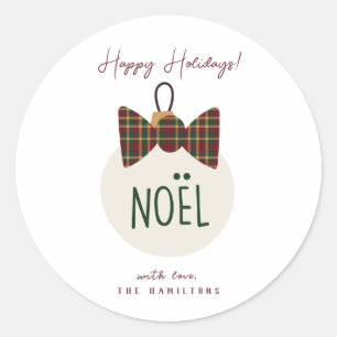 Modern Cute Merry Christmas Stickers
