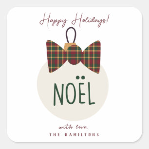 Modern Cute Merry Christmas Stickers