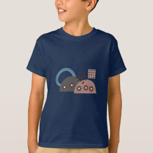 Modern Cute Monogram Summer Boys Boho T-Shirt