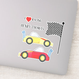 Modern Cute Race Cars Speedway Minimalist