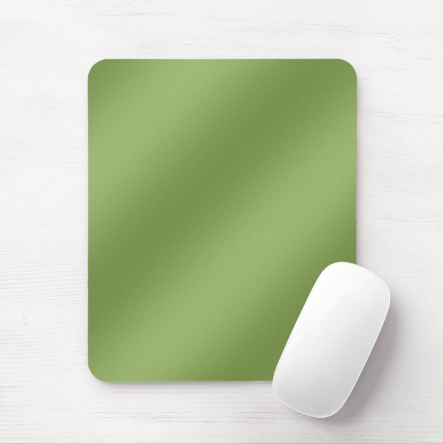 Modern cute Solid Green gradient Wave pattern Mouse Mat (With Mouse)