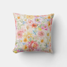 Modern Cute Spring Watercolor Floral Pattern