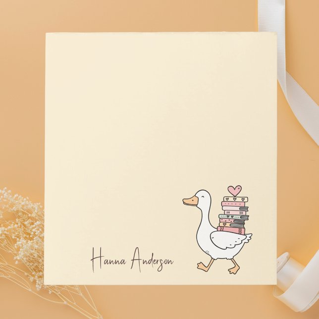 Modern Cute & Stylish Trendy Goose  Notepad (Creator Uploaded)