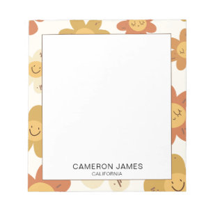 Modern Cute Watercolor Floral Pattern Notepad