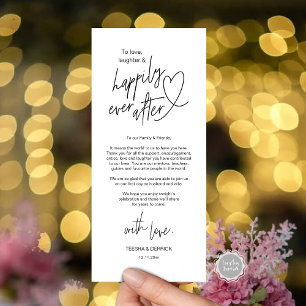 Modern cute, Wedding Place Setting Thank You Card