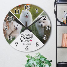 Modern Cutest Paws Ever Family Dog Photo Collage