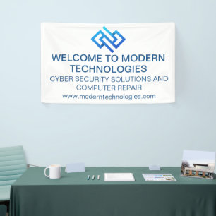 Modern Cyber Security Computer Technology Company Banner