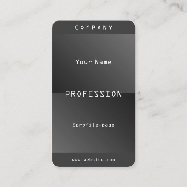Modern cyber tech app inspired smart business card (Front)