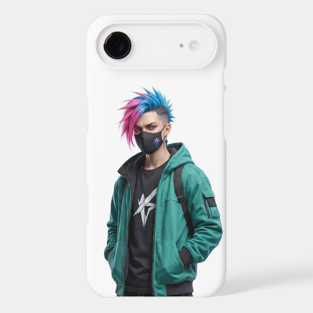 Modern Cyberpunk Anime Boy Graphic iPhone 17 Air C (Back)