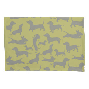 Modern Dachshund Pillowcase