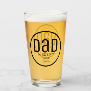 Modern Dad Established Simple Kids Names Glass