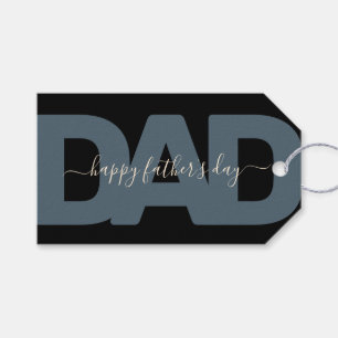 Modern "Dad" Father's Day Gift Tags