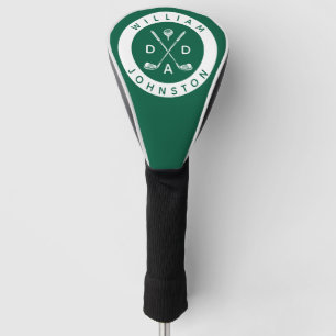 Modern Dad Personalised Name Golf Lover Clubs Head Cover