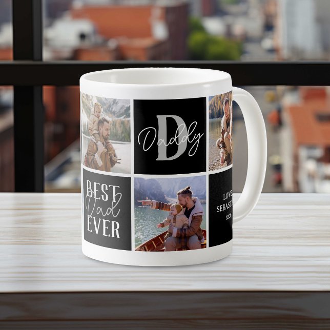 Modern Dad Photo Collage Coffee Mug (Creator Uploaded)