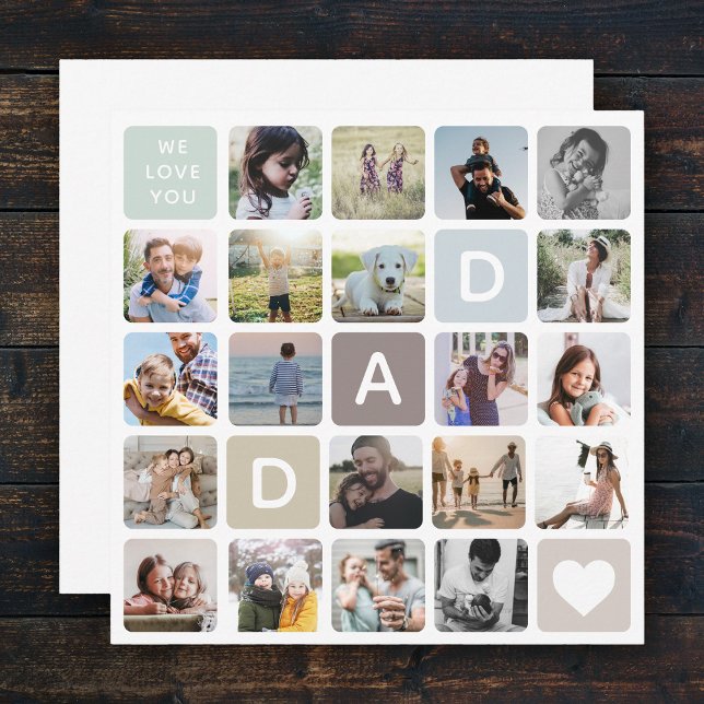 Modern Dad Photo Collage Father's Day Family Love (Creator Uploaded)