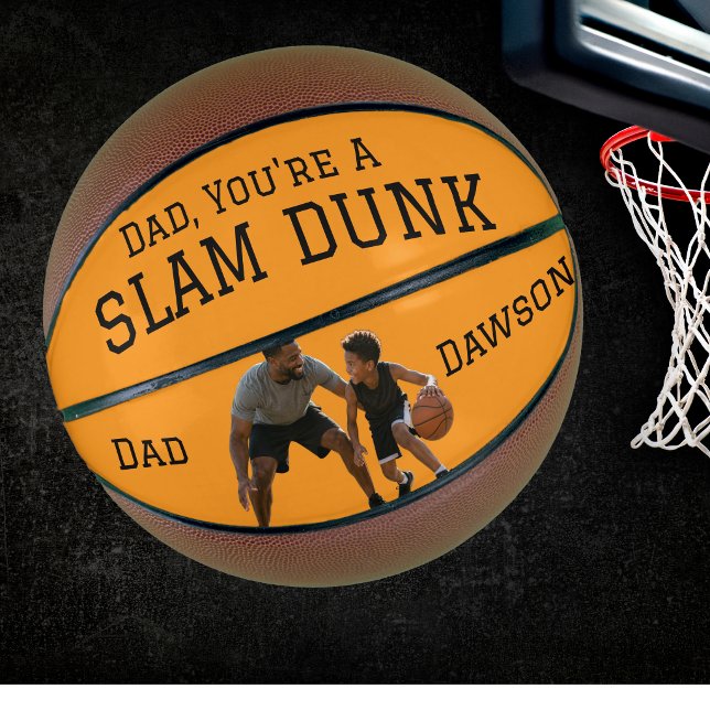  Modern Dad, your a slam dunk! Personalise Basketball (Creator Uploaded)
